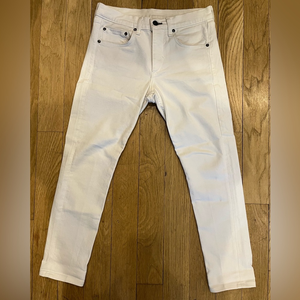 Rag & bone White Denim Skinny Jeans, Fit 1, Size 28